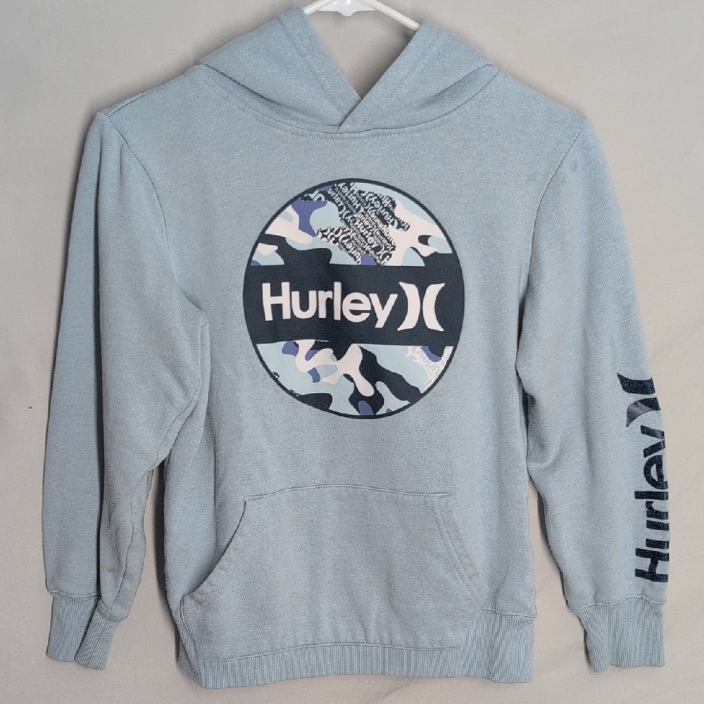 Hurley Blue Camo Logo Hoodie